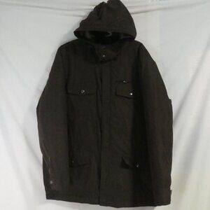 CLAIBORNE | xl - extra large | Brown Hooded Jacket With Quilted Lining
